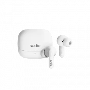 Sudio C8 in-ear-hovedtelefoner, ANC, Bluetooth 5.4, hvid