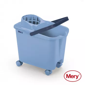MERY spand 14L med hjul blå