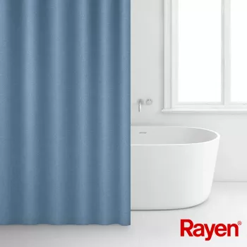 RAYEN bruseforhæng 180x200cm blå, polyester