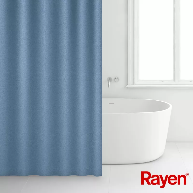 RAYEN bruseforhæng 180x200cm blå, polyester