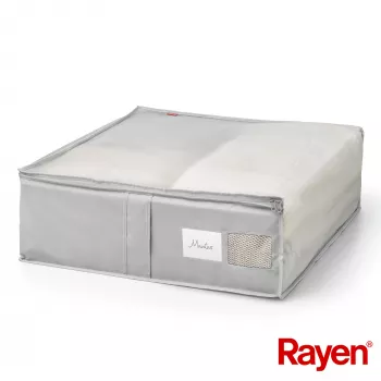 RAYEN Premium grå tæppeboks 65x55x20cm