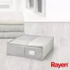 RAYEN Premium grå tæppeboks 65x55x20cm
