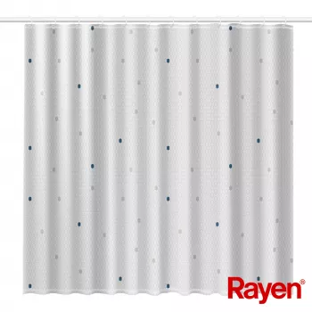 RAYEN bruseforhæng 180x200cm hvid, polyester