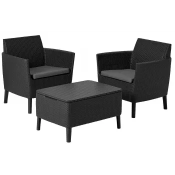 KETER Garden furniture set Salemo Balcony Set grey