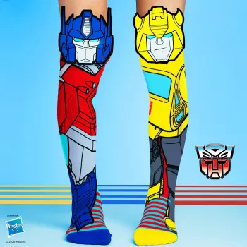 MADMIA børn knæstrømper sokker Transformers Optimus Bumblebee 3D / Mm247