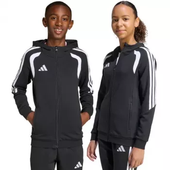 adidas Tiro 26 League Sweat Full Zip Hoodie Børn Sweatshirt sort KF3324 164cm