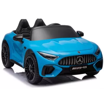 Bil på batteri Mercedes AMG SL63 blå Lakeret