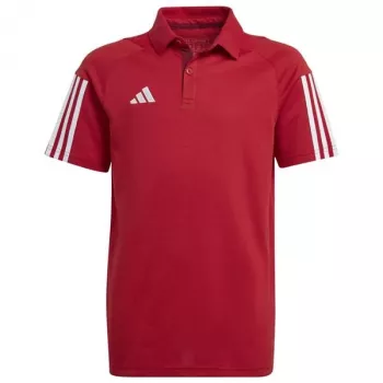 adidas Tiro 23 Competition Cotton Polo children's T-shirt red HI4715 152cm