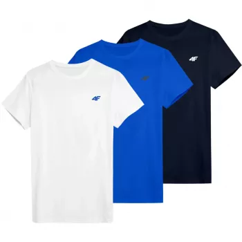 Herre T-shirt 4F M4479 hvid, blå, navy 4FWSS26TTSHM4479 90S M