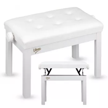 V-TONE PB3 WH klaverbænk keyboardbænk hvid kunstlæder