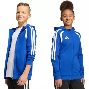 adidas Tiro 26 League Sweat Full Zip Hoodie børn Sweatshirt blå KF9102 164cm