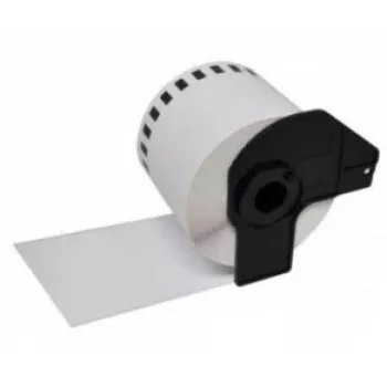 Brother DK22212 kompatibel endeløs etiketrulle sort på hvid 62mm x 15,25m