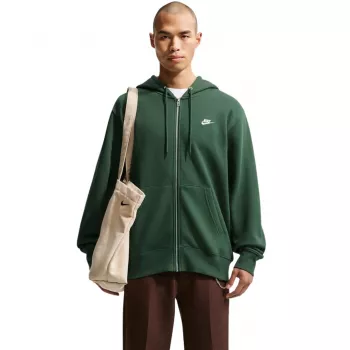 Nike Club BB FZ Hoodie herre hættetrøje med lynlås grøn FN3861 323 L