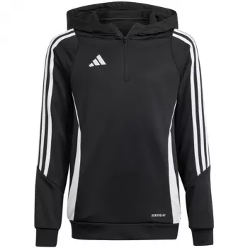 Børne hættetrøje adidas Tiro 24 Training Hoodie sort IJ9960 164cm
