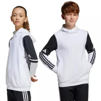 Børne hættetrøje adidas Squadra 25 Sweat Hoody hvid JD4807 128cm