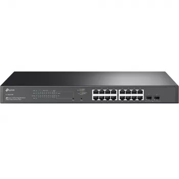 TP-Link JetStream TL-SG2218P netværksswitch Managed L2/L2+ Gigabit Ethernet (10/100/1000) PoE-understøttelse 1U sort