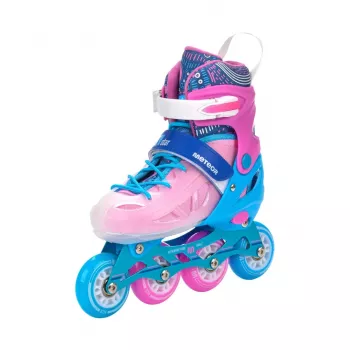 Meteor Loky inline-skøjter pink-blå 17482-17483 34-37