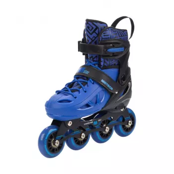 Meteor Loky inline-skøjter til børn, sort-blå, størrelse 30-33