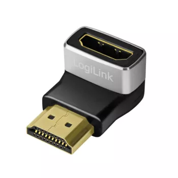 LogiLink AH0005A 8K HDMI-adapter 90° stik til hunstik 48 Gbps sort