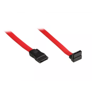 EXSYS SATA III-datakabel med vinklet stik, 0,5 m, rød EX-K3605