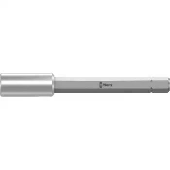 Wera 893/1/1 universalholder 75 mm 1/4 inch sekskant med rustfrit stålsleeve og stærk permanentmagnet 05091103001