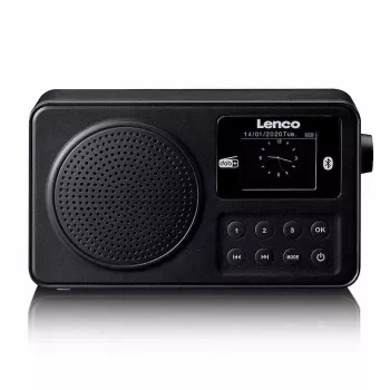Lenco PDR-033BK bærbart DAB+/FM-radio med Bluetooth og genopladeligt batteri - sort