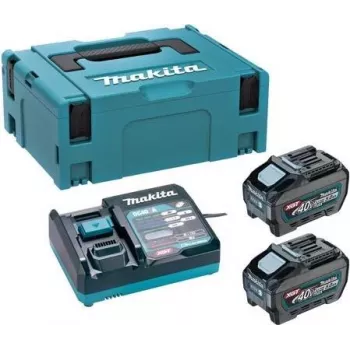 Makita PSKGRT2J XGT 40V max Power Source Kit med 2x 5,0Ah batterier og hurtiglader