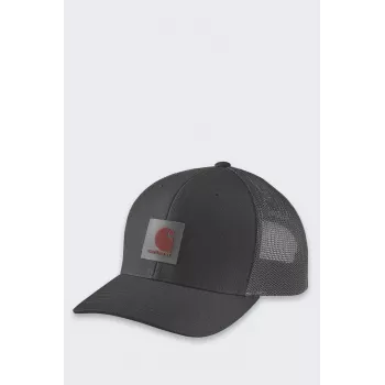 Carhartt Twill Mesh-Back Logo Patch Cap - sort