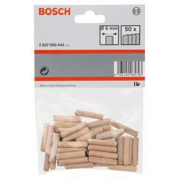 Bosch trædyvel 6 mm x 30 mm, 50 stk. 2607000444