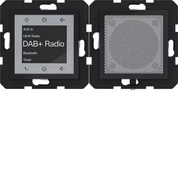 HAGER WAN6110BG Radio Touch UP DAB+ Bluetooth-højttaler indbygning glanssort