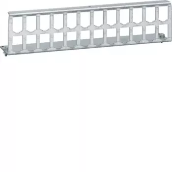 HAGER UM00K4 24-port tomt patchpanel til UM-serie-moduler, 19 inch 1U, lysegrå