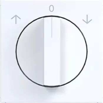 HAGER WAF1317WG centerplade til persienne-drejekontakt, studiowhite