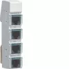 Hager LMN busmodul, 4x RJ12-hun, passiv, uden strømforsyning ZZ12LMN04P