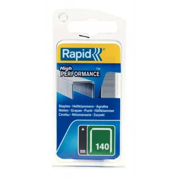 RAPID TOOLS Rapid fladtrådsklammer type 140, 14 mm benlængde, galvaniseret stål, 1250 stk., lille pakning med euro-hul 40109517