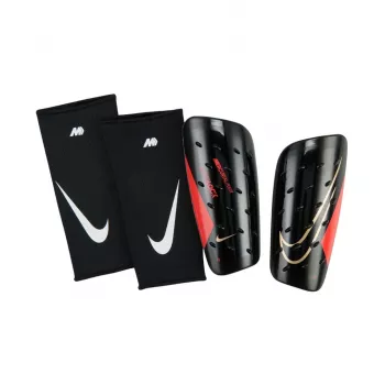 Nike Mercurial FlyLite SuperLock skinnebeskytter sort L