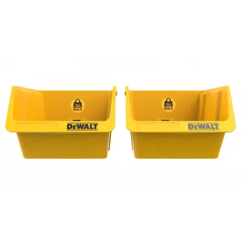 DEWALT DWST82813-1 TSTAK værktøjskasse dobbeltpak – 2x 14L stabelbare plastbeholdere, sort/gul