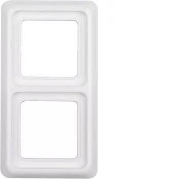 Hager 2-fach ramme WWD1200PW polarhvid