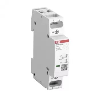 ABB EN20-20N-06 mini-kontaktor, 2 NO, 24 V AC-spole, 20 A AC-1, 9 A AC-3, DIN-skinne 1SBE122111R0620
