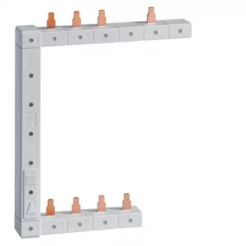 HAGER KCF963L vertikal venstre samleskinne, 2-rækket, 63 A, 12 moduler, stifttype
