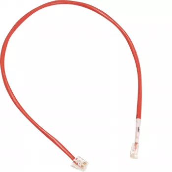 Hager patchkabel med 2x RJ12-stik til LMN-modul, rød, 1 m (ZZ12LMN100)