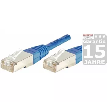 EXERTIS CONNECT Cat5e F/UTP patchkabel, RJ45, blå, 0,5 m 847164