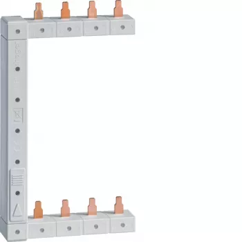 HAGER KCF663S vertikal faseskinne, 3-polet, 63 A, 400 V, 10 mm², venstre/højre