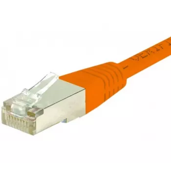EXERTIS CONNECT Cat.6 F/UTP patchkabel, RJ45, orange, 1 m, Slim Snagless Boot 234110