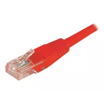 EXERTIS CONNECT Cat6 U/UTP Unshielded Copper Patch Cable, RJ45, Red, 15 m, Latch Protection 243761