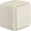 HAGER WNC160B SCHUKO Socket Outlet, Surface-Mounted, Hinged Lid, Increased Touch Protection, Polar White