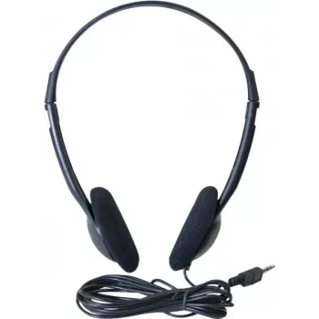 Exertis Connect on-ear-headset med mikrofon, 3,5 mm jackstik, sort (059204)