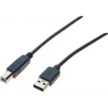 Exertis Connect 532408 USB 2.0-kabel, USB-A til USB-B, 1,8 m, grå