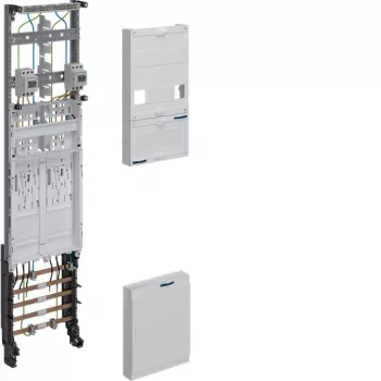 HAGER ZH3EF12T komplet målerfelt BKE-I 2 målerpladser 10mm² adskillelsesfunktion