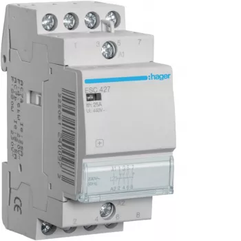 HAGER ESC427 modulær kontaktor 25A 2NO+2NC 230V AC