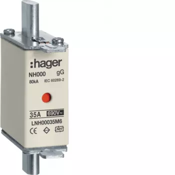 HAGER LNH00035M6 NH-sikringsindsats NH00 gG 690V 35A